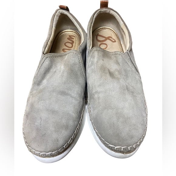 Sam Edelman Gray Suede Slip On Women’s Casual Shoes High End Size 8M - Picture 5 of 7